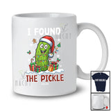 Personalized Custom Name I Found The Pickle; Sarcastic Christmas Adult Plaid Pickles; Couple T-Shirt
