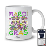 Personalized Custom Name Mardi Gras; Joyful Three Himalayan Cat Owner; Beads King Cake Crawfish T-Shirt