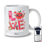 Personalized Custom Name LOVE 2nd Grade; Lovely Valentine Students Teacher Equipments Tools T-Shirt