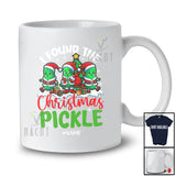 Personalized Custom Name I Found The Pickle; Sarcastic Christmas Adult Three Pickles; Couple T-Shirt