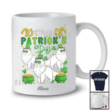 Personalized Custom Name Happy St. Patrick's Day; Amusing Three Leprechaun Persian Cat Owner T-Shirt