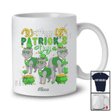 Personalized Custom Name Happy St. Patrick's Day; Joyful Three Leprechaun British Shorthair T-Shirt