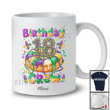 Personalized Custom Name Birthday 18th Crew; Joyful Birthday Mardi Gras Breads King Cake T-Shirt