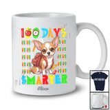 Personalized Custom Name 100 Days Smarter; Lovely 100th Day Of School Chihuahua Owner Lover T-Shirt