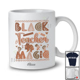 Personalized Custom Name Black Teacher Magic; Amazing Black History Month Africa Jobs T-Shirt
