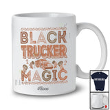 Personalized Custom Name Black Trucker Magic; Amazing Black History Month Africa Jobs T-Shirt