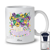Personalized Custom Name Fat Tuesday; Humorous Mardi Gras Mask Beads; Parade Costume Group T-Shirt
