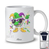 Personalized Custom Name Golf Dabbing Sunglasses; Joyful Mardi Gras Beads Sport Player T-Shirt