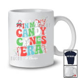 Personalized Custom Name In My Candy Canes Era; Amusing X-mas Snowing Pajama Family T-Shirt