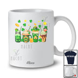 Personalized Custom Name St. Patrick's Day Coffee Cups; Joyful Irish Shamrock Coffee Bartender T-Shirt