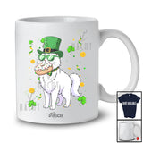Personalized Custom Name Cat Eating Donut; Joyful St. Patrick's Day Shamrocks Food T-Shirt