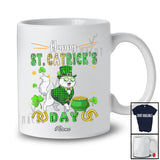 Personalized Custom Name Happy St. Catrick's Day; Humorous St. Patrick's Day Plaid Cat Owner T-Shirt