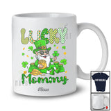 Personalized Custom Name Lucky Mommy; Lovely St. Patrick's Day Gnome Shamrock; Irish Family T-Shirt