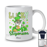 Personalized Custom Name Lucky Stepmom; Lovely St. Patrick's Day Gnome Shamrock; Irish Family T-Shirt