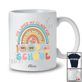 Personalized Custom Name I've Loved My Class For 100 Days School; Lovely Rainbow Flower Teacher T-Shirt