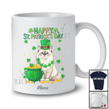 Personalized Custom Name Happy St. Patrick's Day; Adorable Irish Shamrock Ragdoll Owner Lover T-Shirt