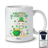 Personalized Custom Name Happy St. Patrick's Day; Adorable Irish Shamrock Sphynx Cat Owner T-Shirt