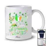 Personalized Custom Name Happy St. Patrick's Day; Humorous Three Ireland Flag Chicken Farmer T-Shirt