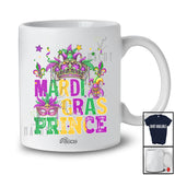 Personalized Custom Name Mardi Gras Prince; Amusing Mardi Gras Mask Crawfish; Boys Men Parades T-Shirt