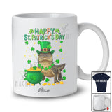 Personalized Custom Name Happy St. Patrick's Day; Adorable Irish Shamrocks Alligator; Wild Animal T-Shirt
