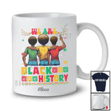 Personalized Custom Name We Are Black History; Joyful African Men Boys; Afro Family T-Shirt