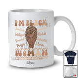 Personalized Custom Name I'm Black Woman; Awesome Black History Month African Afro Proud T-Shirt