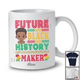 Personalized Custom Name Future Black History Maker; Adorable Black History Month Afro Boy African T-Shirt