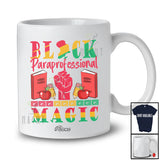 Personalized Custom Name Black Paraprofessional Magic; Amazing Black History Month African Afro T-Shirt