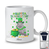 Personalized Custom Name Happy St. Patrick's Day; Adorable Irish Shamrocks Manatee; Wild Animal T-Shirt