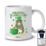 Personalized Custom Name Happy St. Patrick's Day; Adorable Irish Shamrocks Rat; Wild Animal T-Shirt