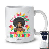 Personalized Custom Name Pretty Black & Educated; Lovely Black History Month Afro Women African T-Shirt