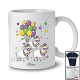 Personalized Custom Name Three Mardi Gras Sheep; Lovely Mardi Gras Mask Sheep Farmer Parades T-Shirt