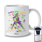 Personalized Custom Name Mardi Gras Squad; Amusing Mardi Gras Ice Hockey Playing Player Sport T-Shirt