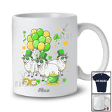 Personalized Custom Name Three Lucky Irish Sheep; Lovely St. Patrick's Day Shamrock Sheep Farmer T-Shirt