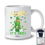 Personalized Custom Name Not Luck It's Skill; Amusing St. Patrick's Day Ice Hockey Playing Player T-Shirt