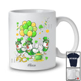 Personalized Custom Name Three Lucky Irish Chickens; Lovely St. Patrick's Day Shamrock Farmer T-Shirt