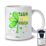 Personalized Custom Name Zero Lucks Given; Humorous St. Patrick's Day Lucky Irish Shamrock Plaid T-Shirt