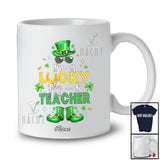 Personalized Custom Name Lucky Pre-K Teacher; Humorous St. Patrick's Day Irish Shamrock T-Shirt