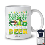 Personalized Custom Name Kiss And Bring Me A Beer; Joyful St. Patrick's Day Irish Lips; Drinking T-Shirt