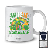 Personalized Custom Name Irish Librarian; Amazing St. Patrick's Day Girls Rainbow; Lucky Shamrock T-Shirt