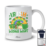 Personalized Custom Name Irish Lunch Lady; Amazing St. Patrick's Day Girls Rainbow; Lucky Shamrock T-Shirt