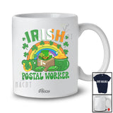 Personalized Custom Name Irish Postal Worker; Amazing St. Patrick's Day Rainbow; Lucky Shamrock T-Shirt