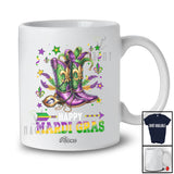 Personalized Custom Name Happy Mardi Gras; Humorous Western Cowboy Boots; Parades Group T-Shirt