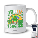 Personalized Custom Name Irish Teacher; Amazing St. Patrick's Day Girls Rainbow; Lucky Shamrock T-Shirt