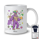 Personalized Custom Name Bigfoot Drinking Beer; Humorous Mardi Gras New Orleans Drunker Group T-Shirt