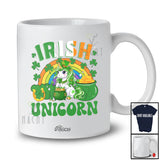 Personalized Custom Name Irish Unicorn; Amazing St. Patrick's Day Girls Rainbow; Lucky Shamrock T-Shirt