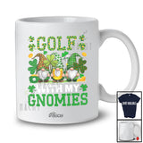 Personalized Custom Name Golf With My Gnomies; Joyful St. Patrick's Day Three Gnomes Player T-Shirt