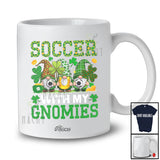 Personalized Custom Name Soccer With My Gnomies; Joyful St. Patrick's Day Three Gnomes Player T-Shirt