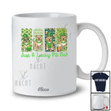 Personalized Custom Name Just A Lucky Pit Bull; Lovely St. Patrick's Day Shamrock Pit Bull Owner Lover T-Shirt