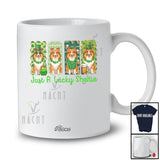Personalized Custom Name Just A Lucky Shelties; Lovely St. Patrick's Day Shamrock Shelties Owner Lover T-Shirt